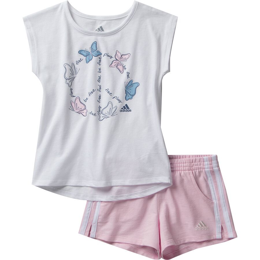 Cotton French Terry Short Set - Infant Girls'