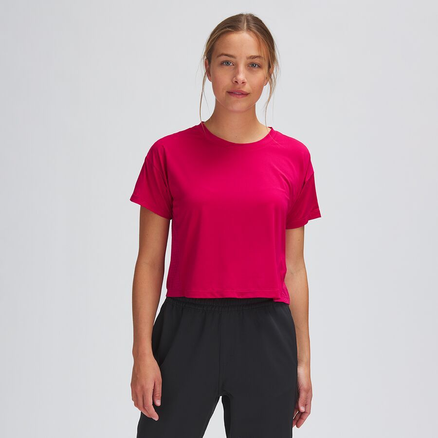 Cropped Mesh Boxy T-Shirt - Past Season - Women's