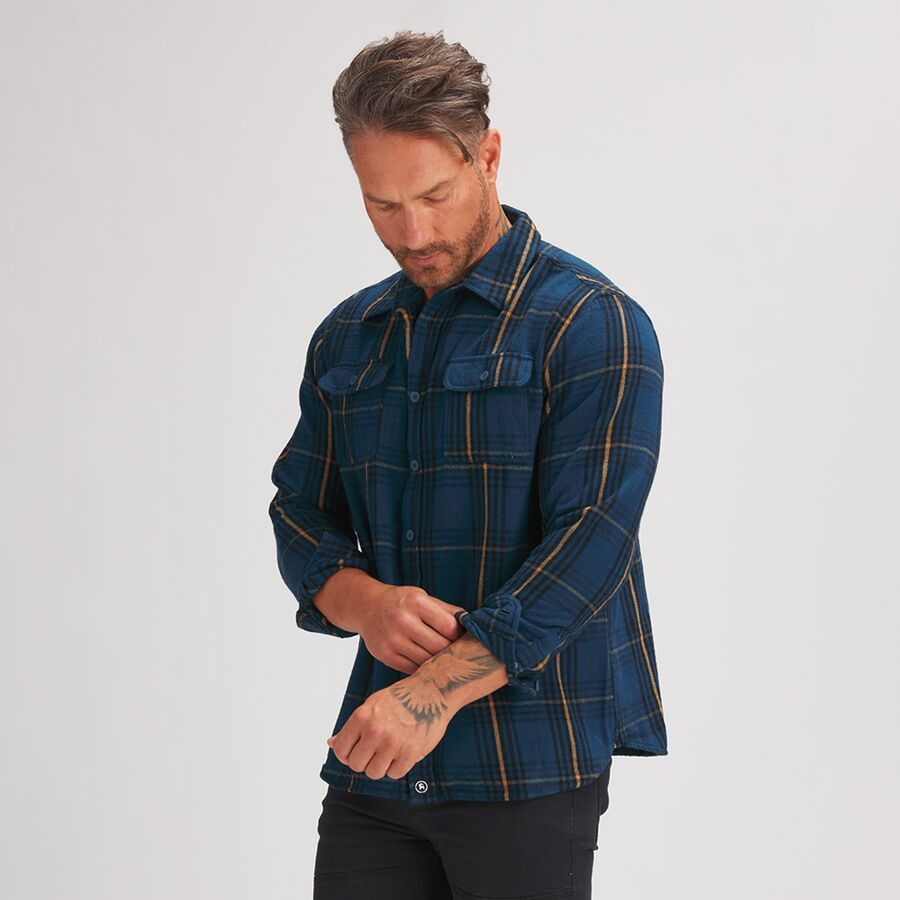 Flannel Button Down Shirt - Men's