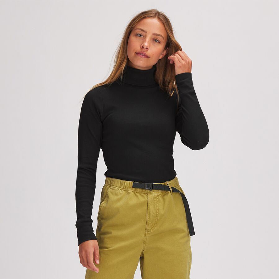 Rib Long-Sleeve Turtleneck - Women's