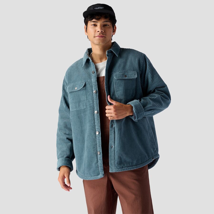 Corduroy High Pile Fleece Lined Shirt Jacket - Men's