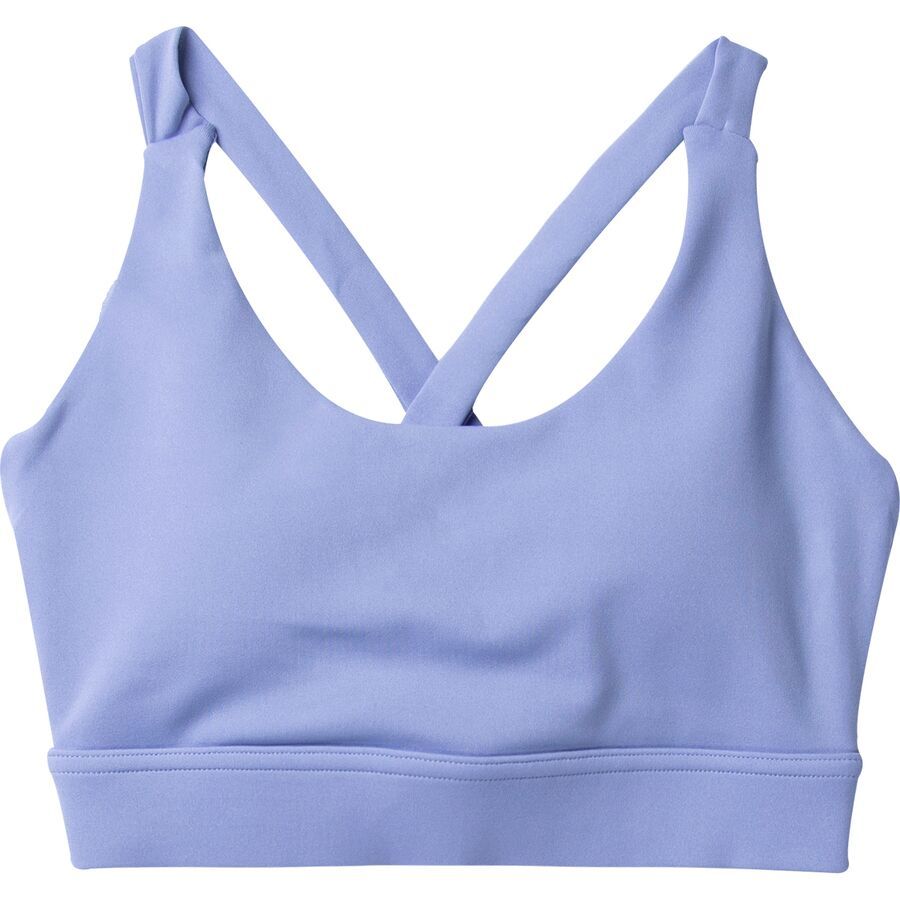 Solid Cross Straps Sports Bra - Women's