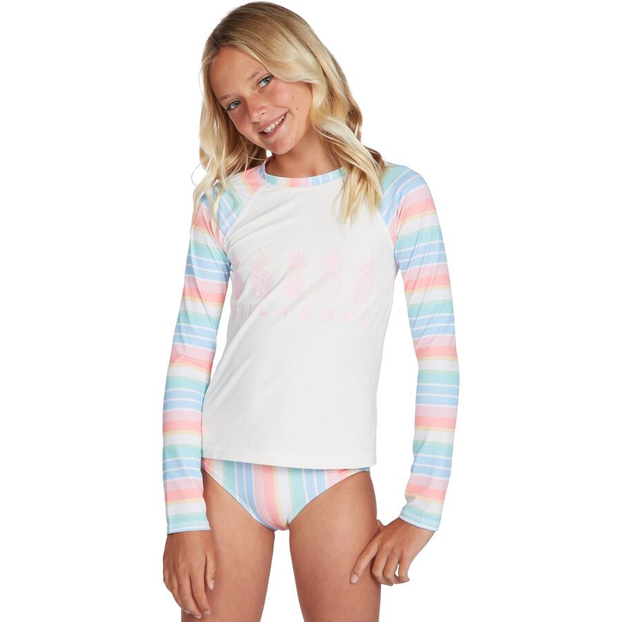 Billabong Stoked On Stripes Long-Sleeve Rashguard Set - Girls' - Kids