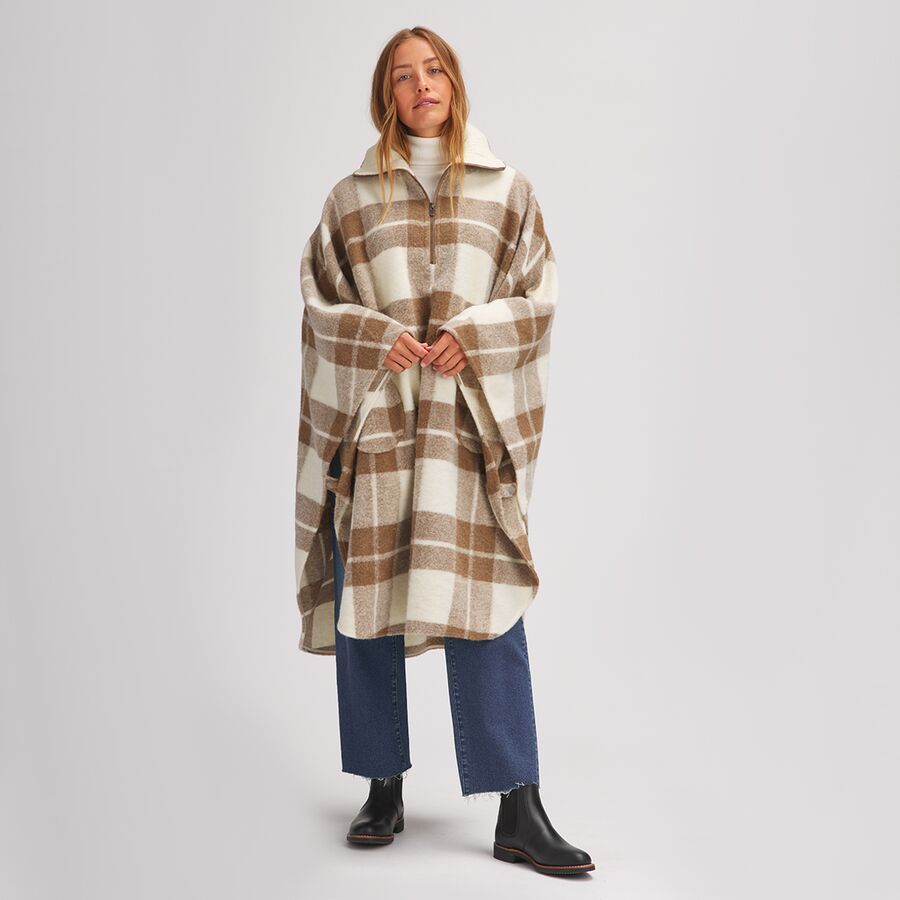 Plaid Poncho - Women's
