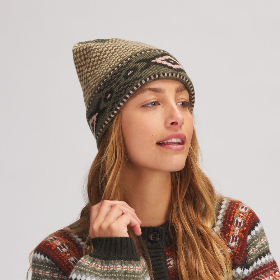 Birdseye Pattern Beanie - Women's