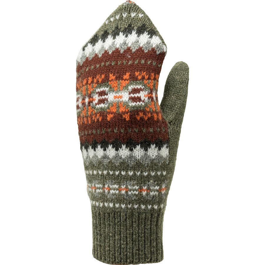 Fair Isle Stripe Mittens - Women's