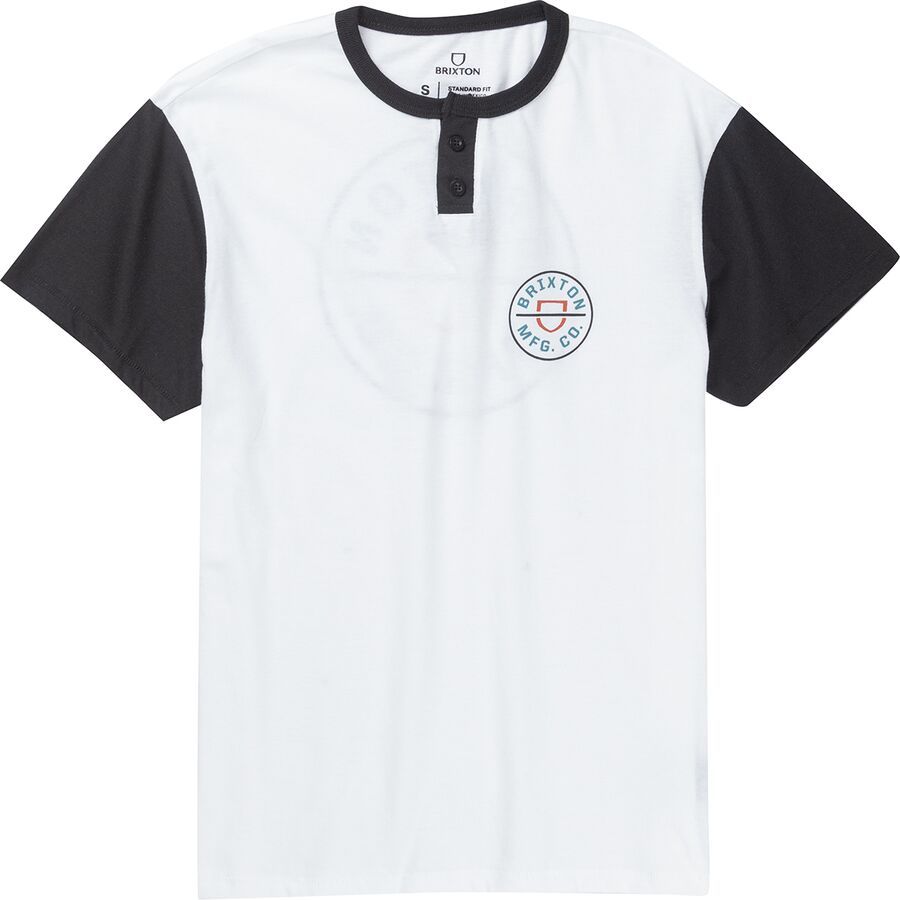Crest Short-Sleeve Henley Knit T-Shirt - Men's