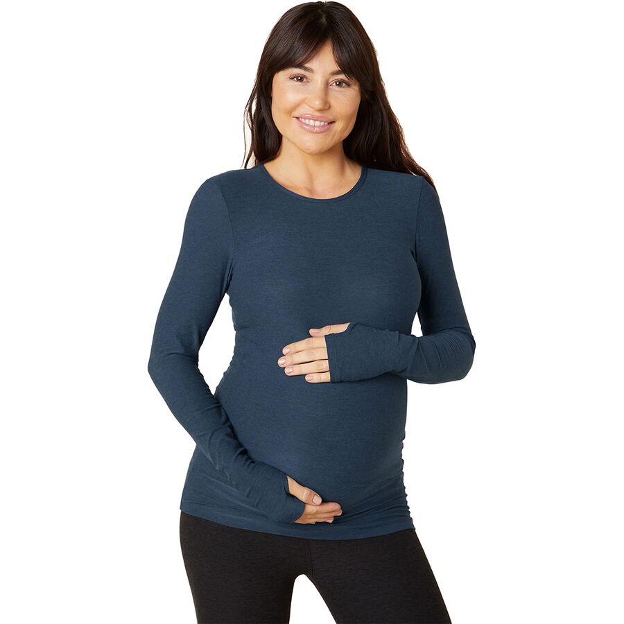 Featherweight Count On Me Maternity Crew Pullover - Women's