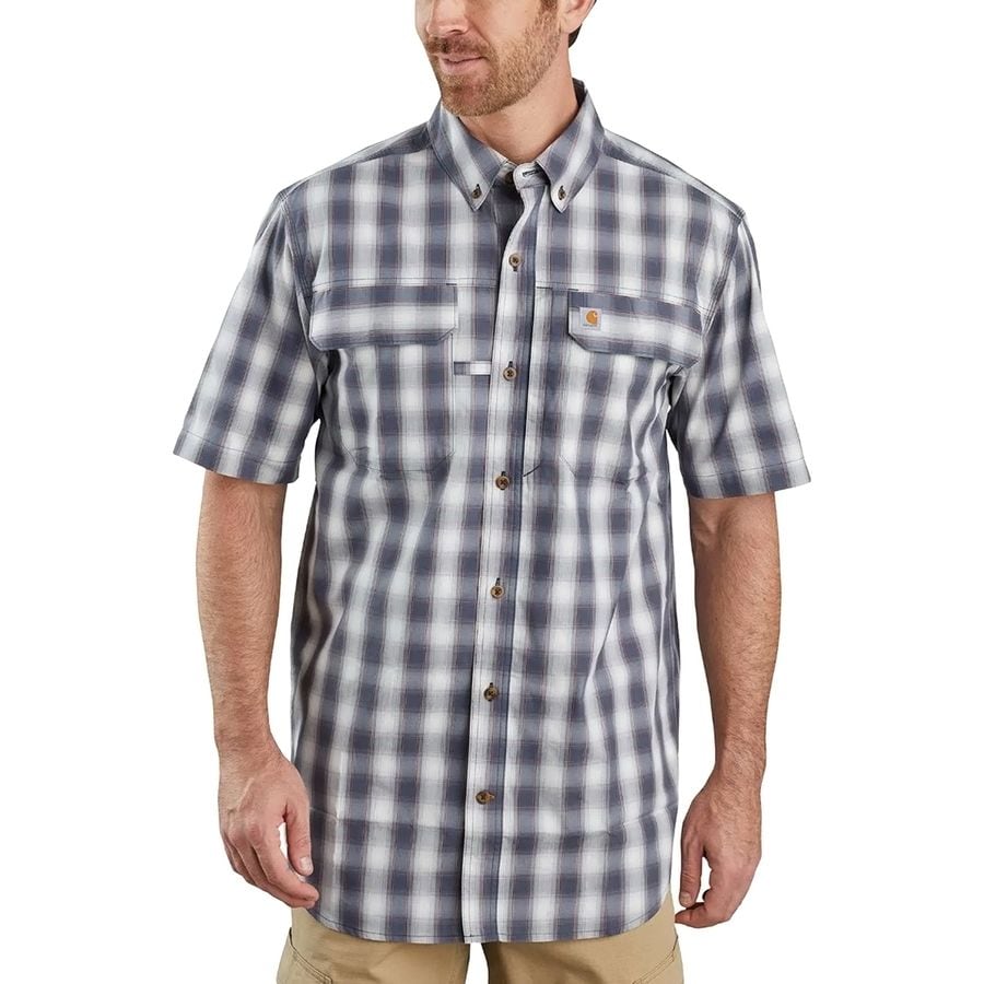 Force Short-Sleeve Button-Front Plaid Shirt - Men's
