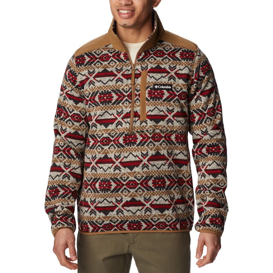 Sweater Weather II Printed 1/2-Zip Fleece - Men's