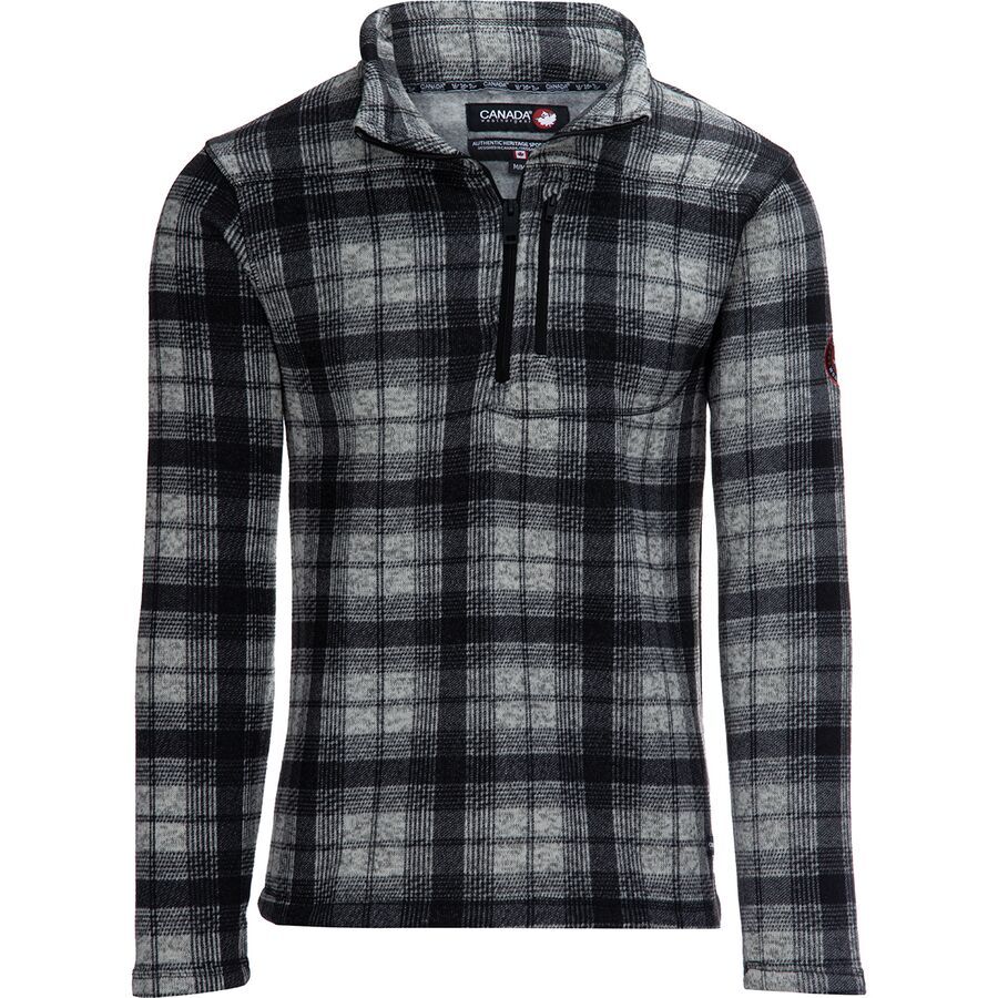 Wool-Verton 1/4-Zip Plaid Jacket - Men's