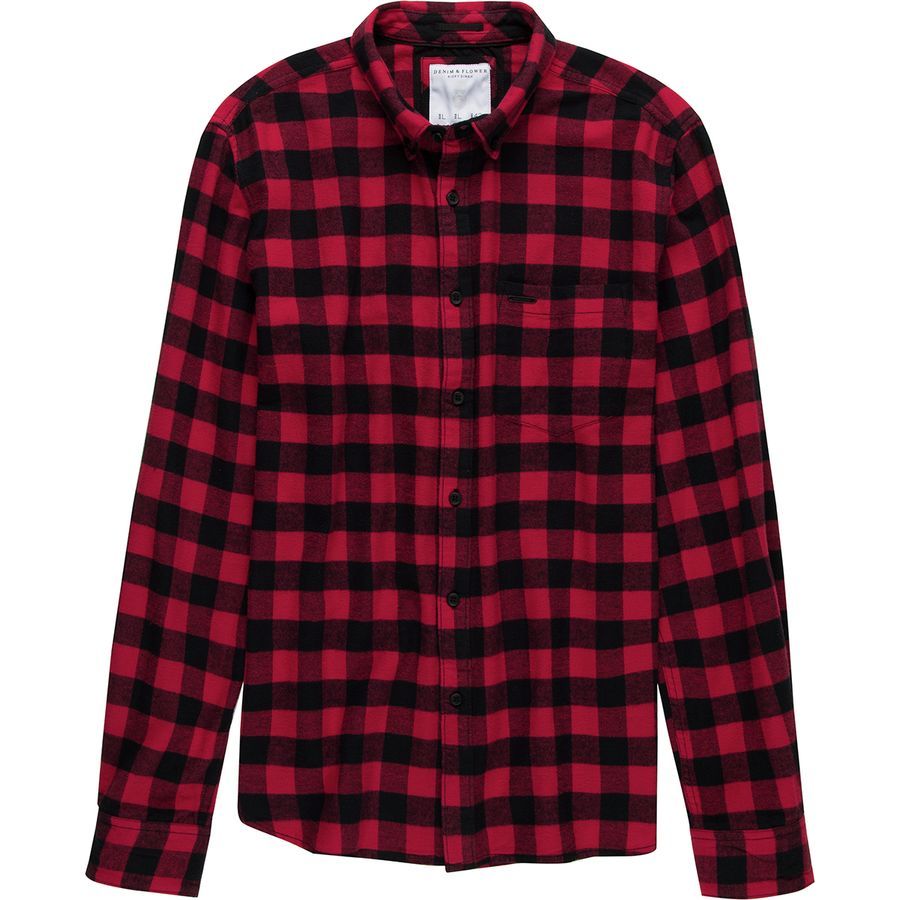 Buffalo Check Flannel Button-Down Shirt - Men's