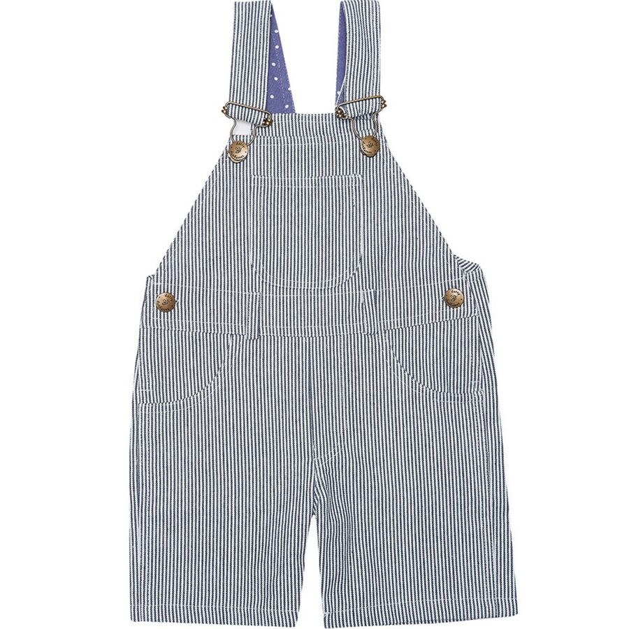 Sky Blue Short Overalls - Toddlers'