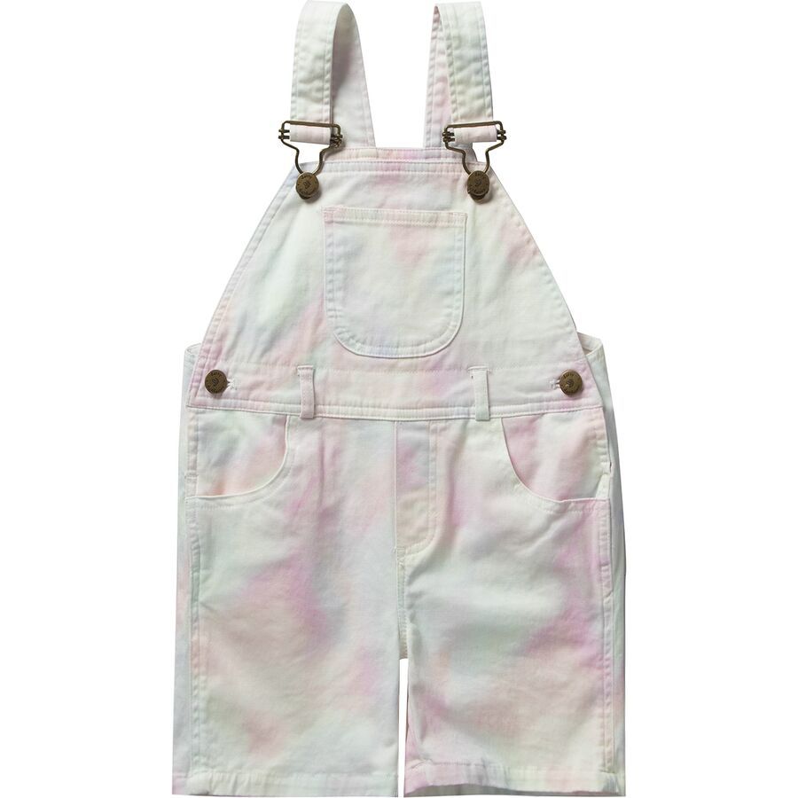 Tie Dye Rainbow Short Overalls - Toddlers'