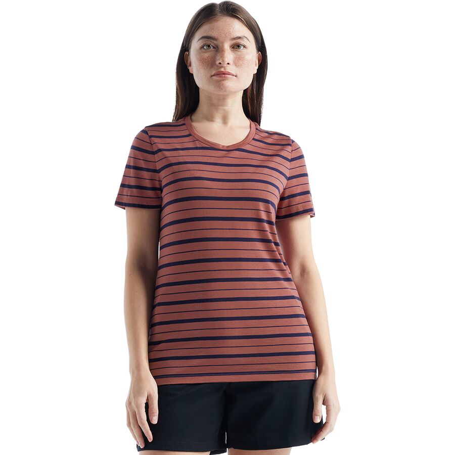 Wave Stripe Short-Sleeve T-Shirt - Women's