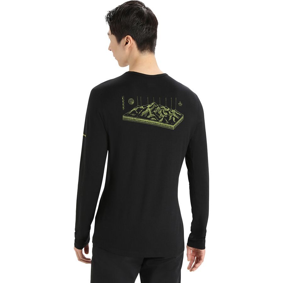 200 Oasis Long-Sleeve Alps 3D Crew Top - Men's