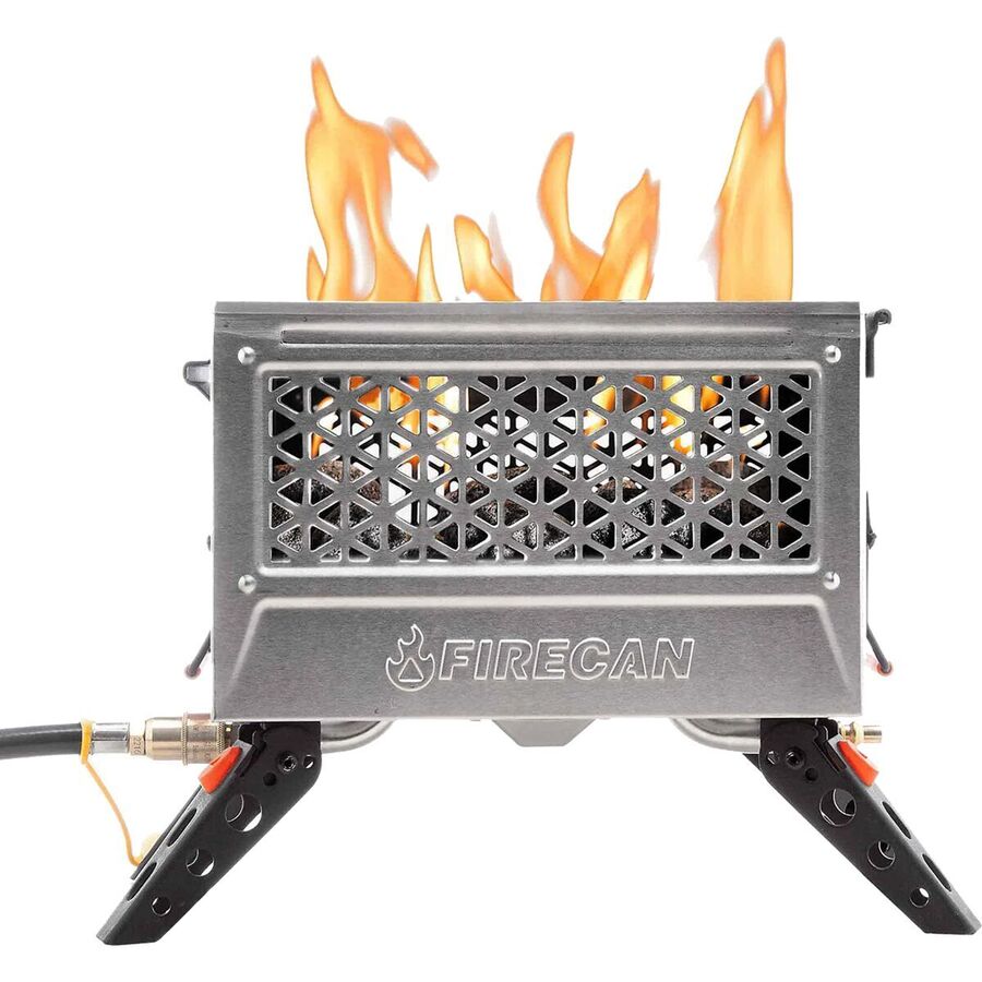 FireCan Deluxe - Stainless + Grill