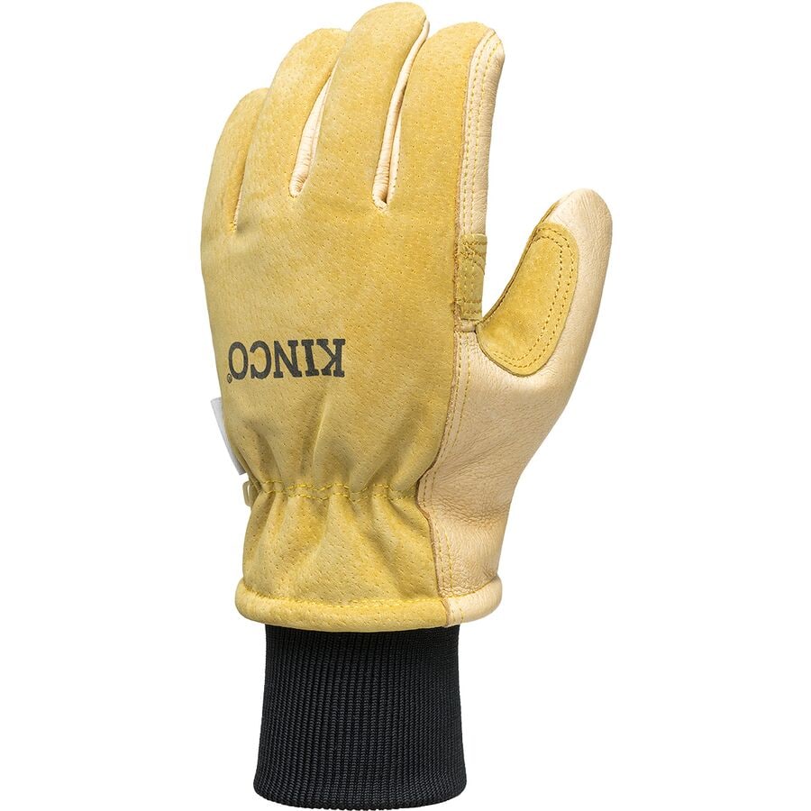 Lined Premium Grain & Suede Pigskin Ski Glove + Omni-Cuff