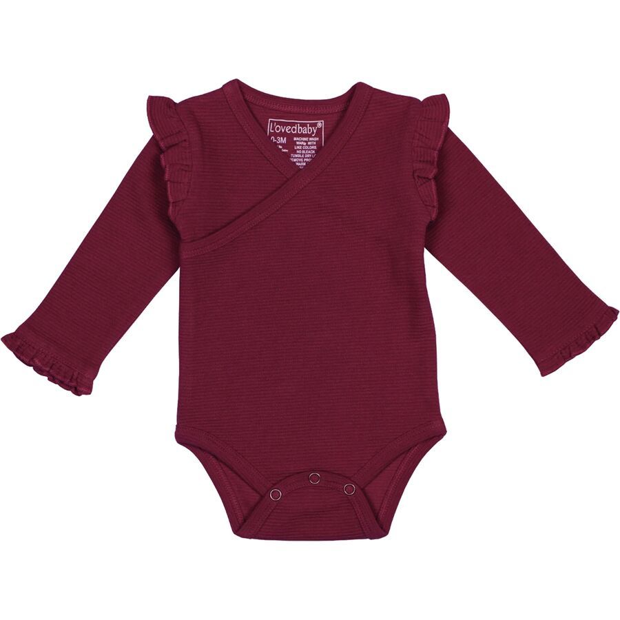 Corduroy Ruffle Wrap Bodysuit - Infants'