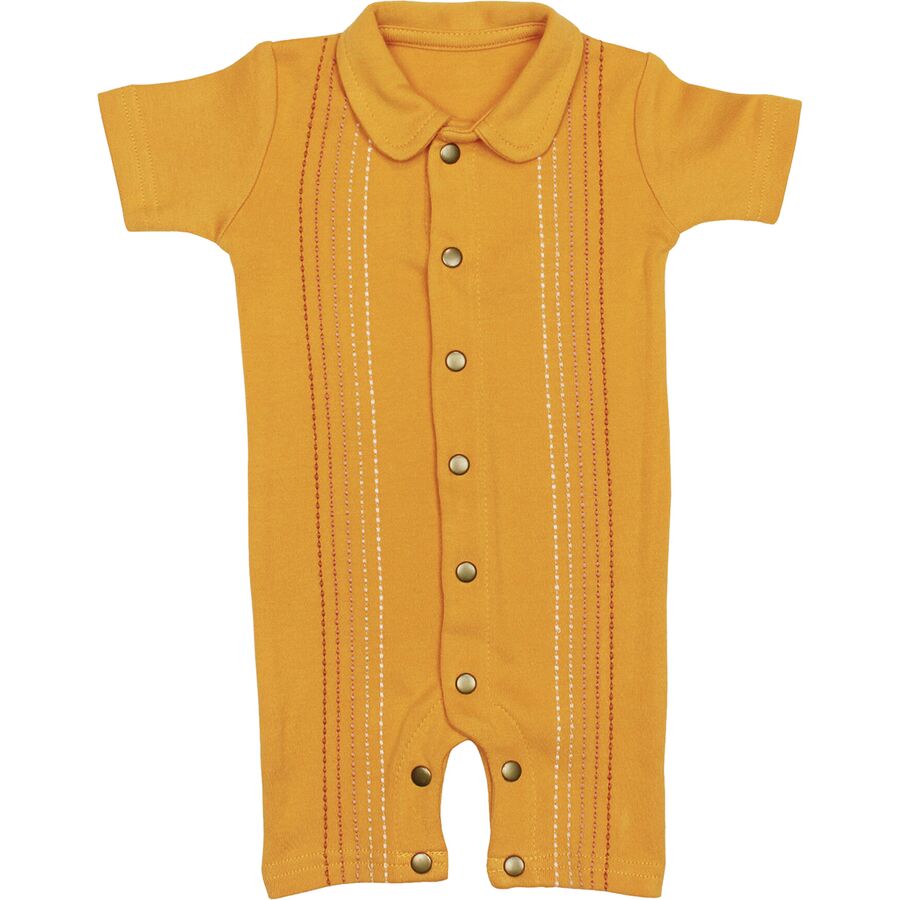 Embroidered Short-Sleeve Romper - Infants'