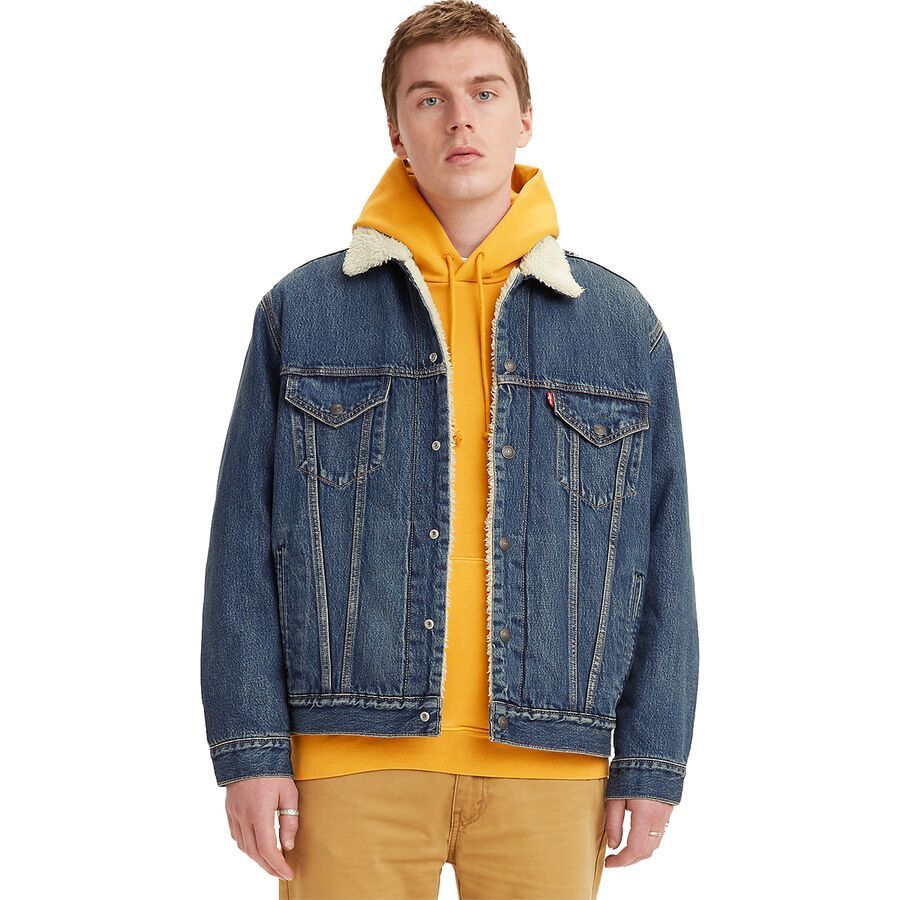Vintage Fit Sherpa Trucker Jacket - Men's