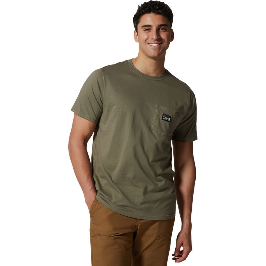 Logo Label Short-Sleeve Pocket T-Shirt - Men's