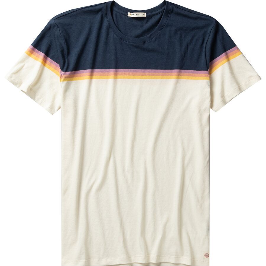 Engineered Stripe Signature Crew T-Shirt - Men's
