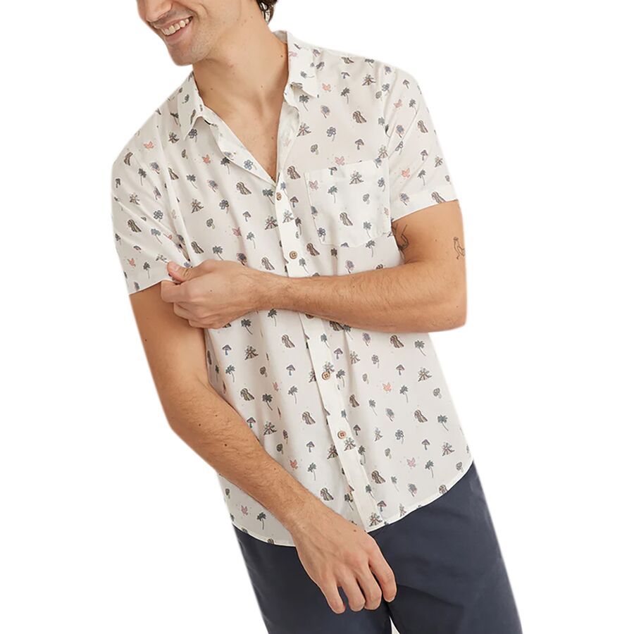 Island Cotton Plain Weave Shirt - Men's