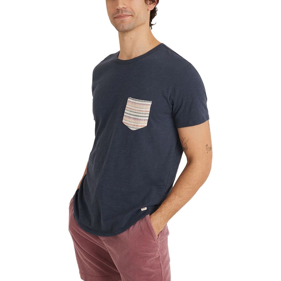 Saddle Hem Contrast Pocket T-Shirt - Men's