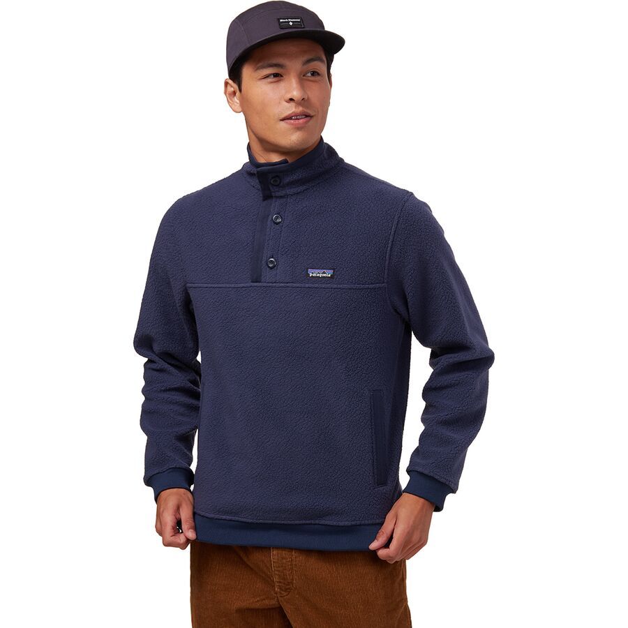 Shearling Button Pullover Fleece - Men's
