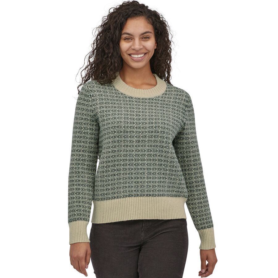 Recycled Wool Crewneck Sweater - Women's