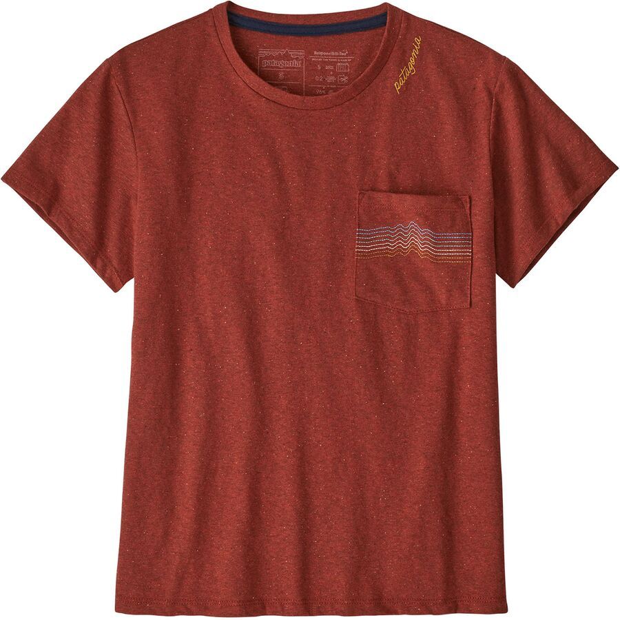 Ridge Rise Stripe Pocket Responsibili-Tee - Women's