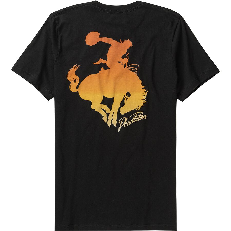 Ombre Bucking Horse Graphic T-Shirt - Men's