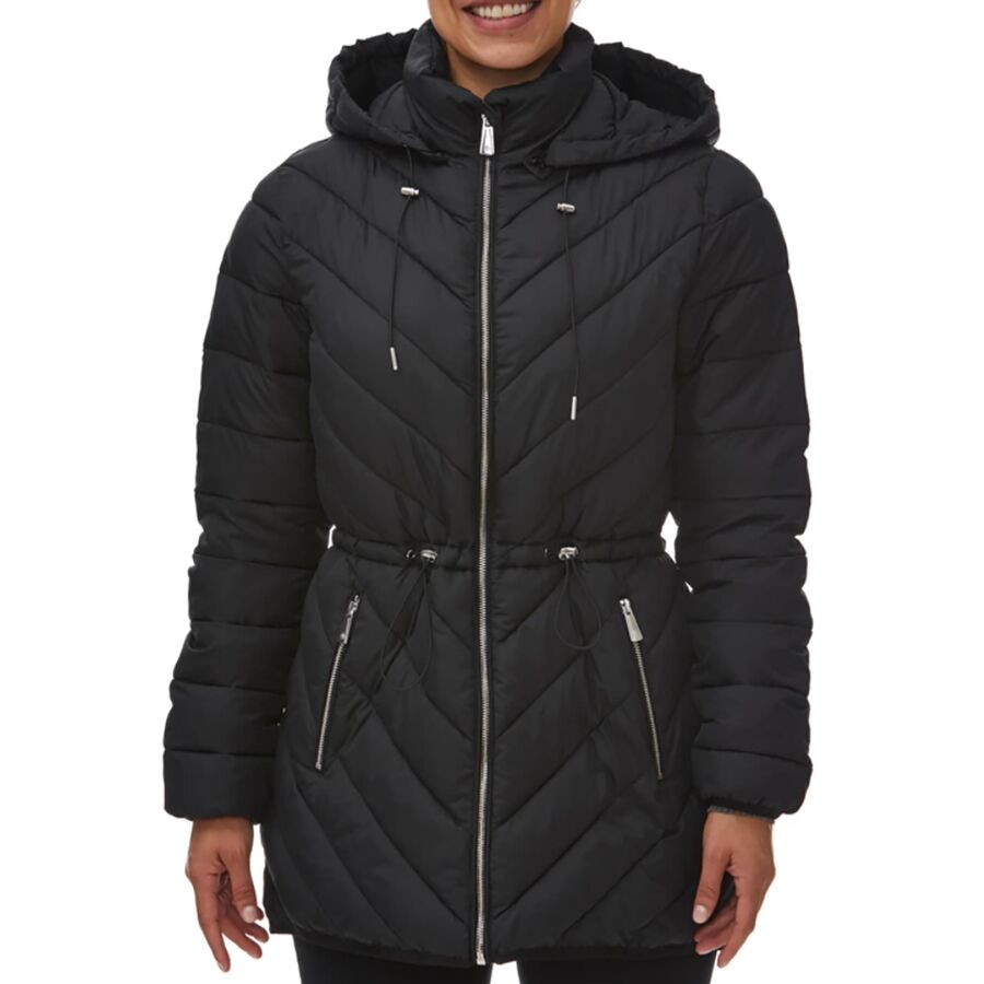 Chevron Quilted Thermoluxe Anorak Jacket - Women's