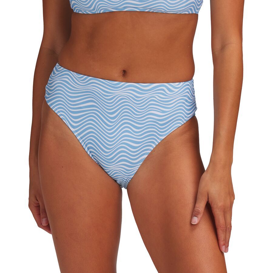 Wavey Clean Finished High Waisted Bikini Bottom - Women's