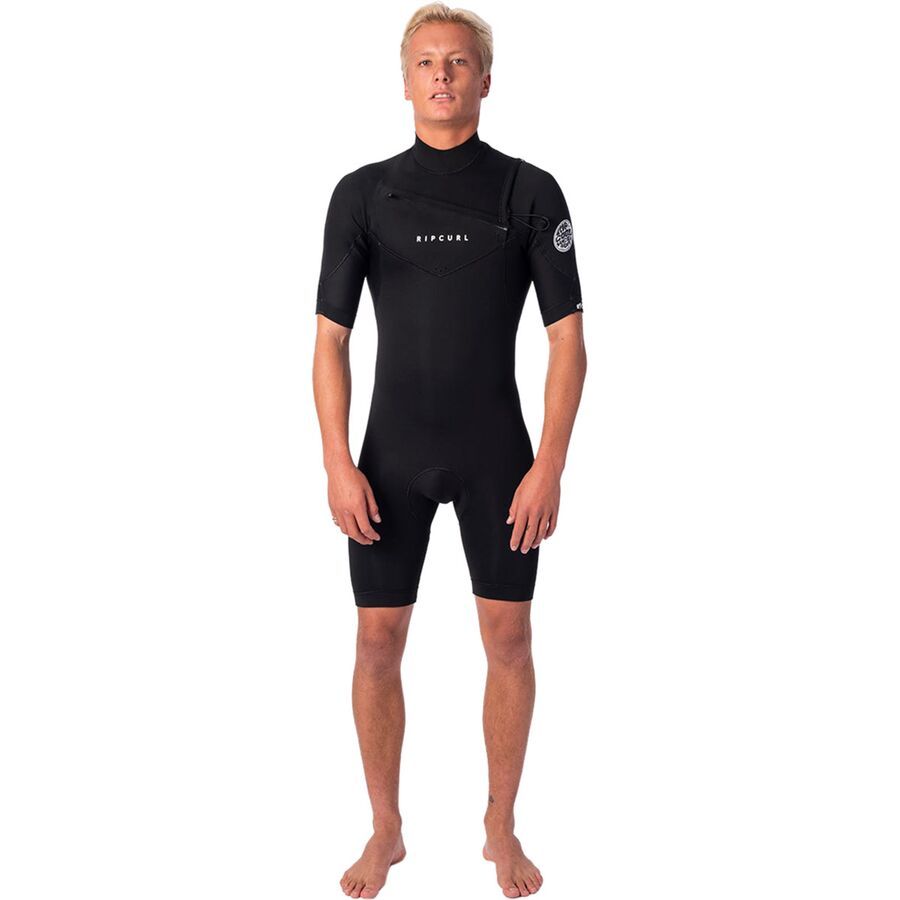 Dawn Patrol 2/2 GB Chest-Zip Short-Sleeve Springsuit - Men's