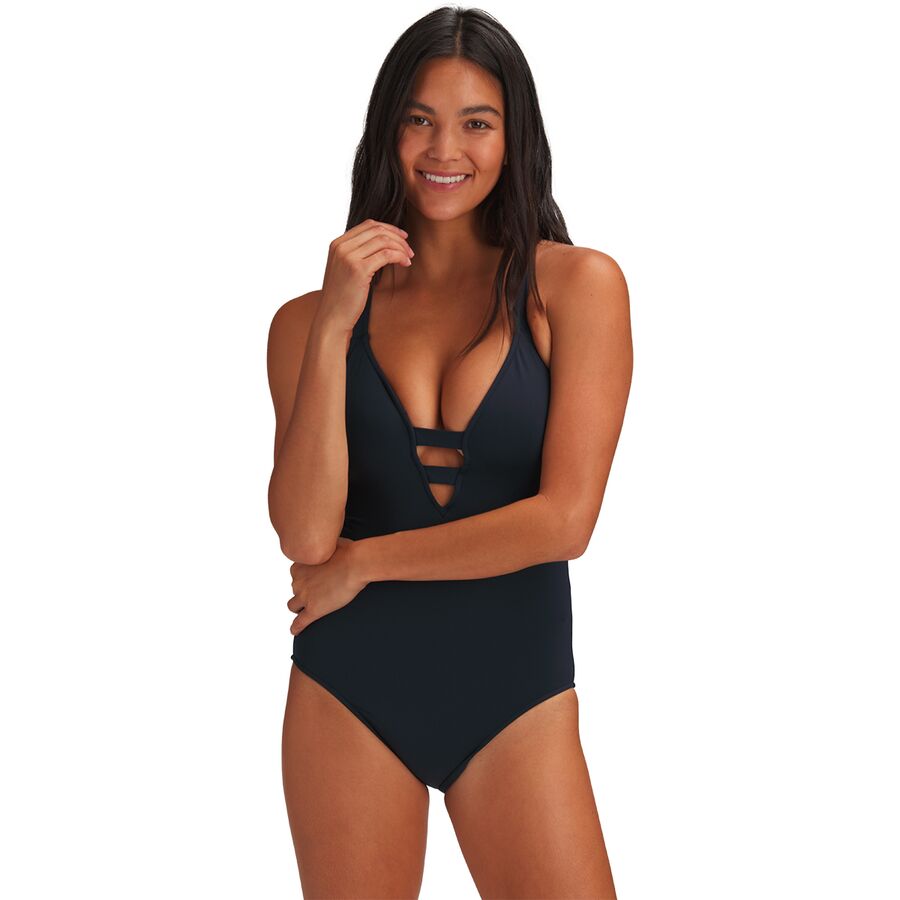 Active Deep V Maillot One-Piece Swimsuit - Women's