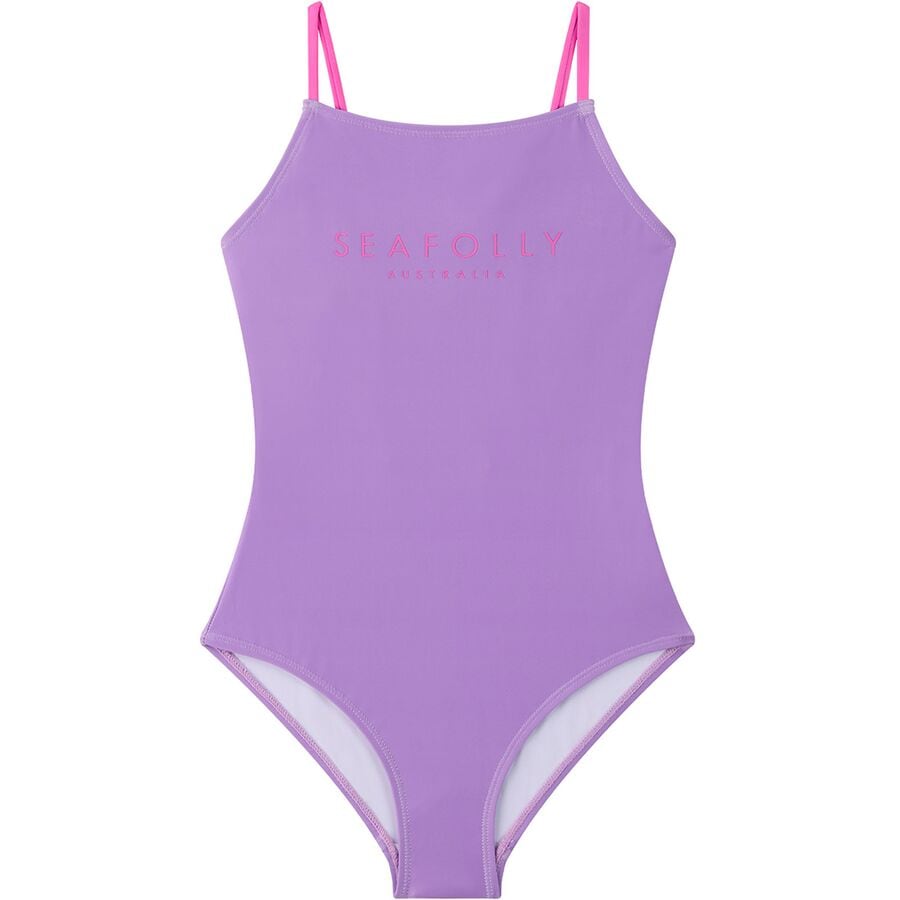 Summer Solstice Square Neck One-Piece Swimsuit - Girls'