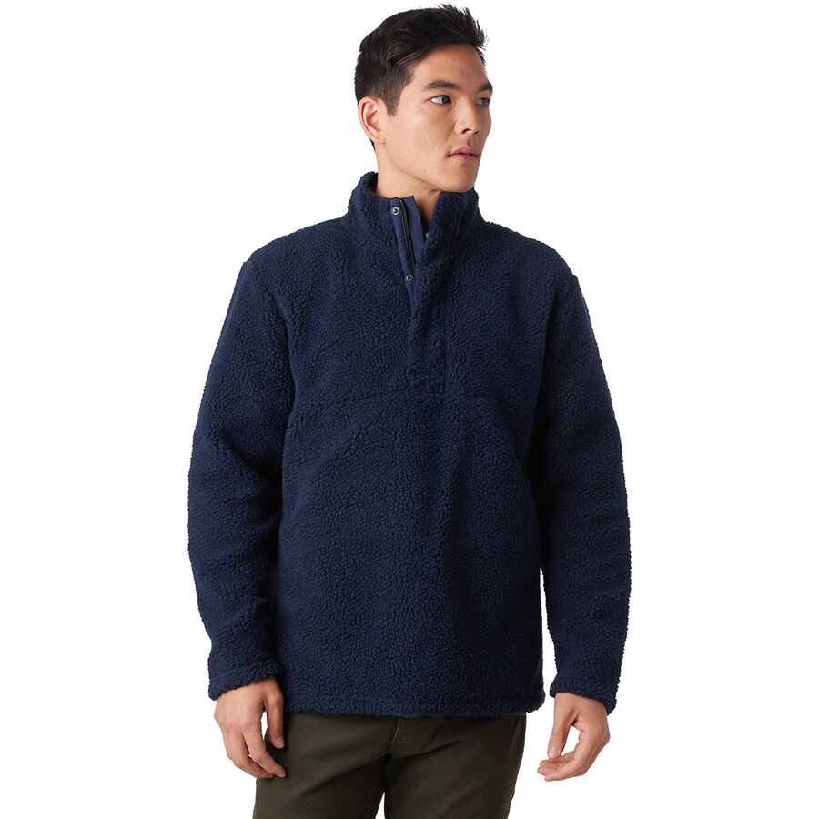 Sherpa Pullover 1/4-Zip Snap Front Placket - Men's