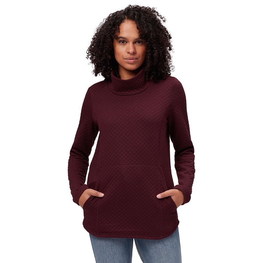 Quilted Cowl Neck Pullover - Past Season - Women's