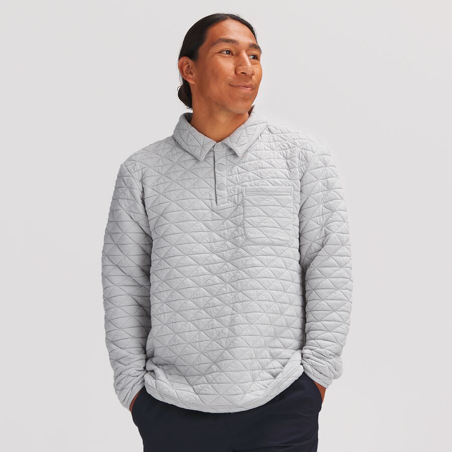 Venture Quilted Rugby Long-Sleeve Polo - Men's