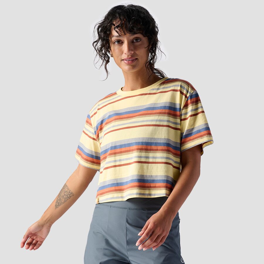 Short-Sleeve Striped All Activity T-Shirt - Women's