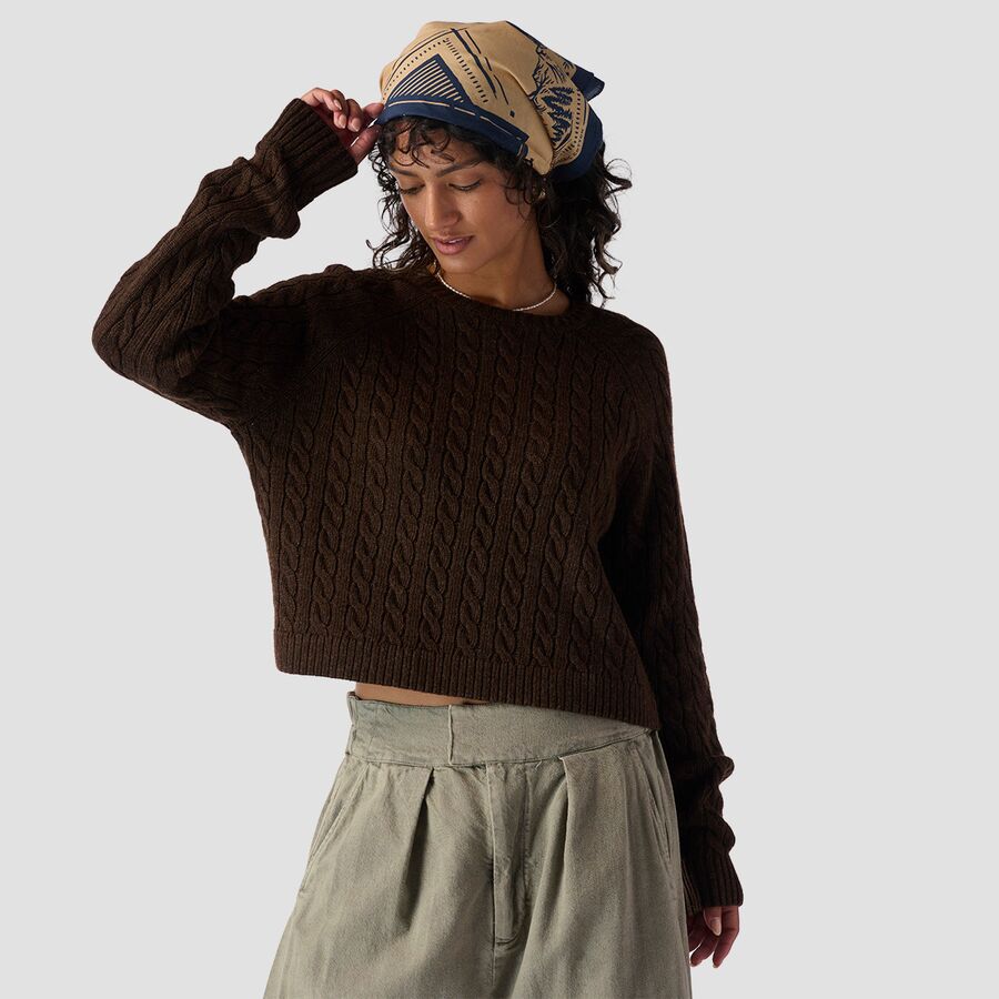Cable Crewneck Sweater - Women's