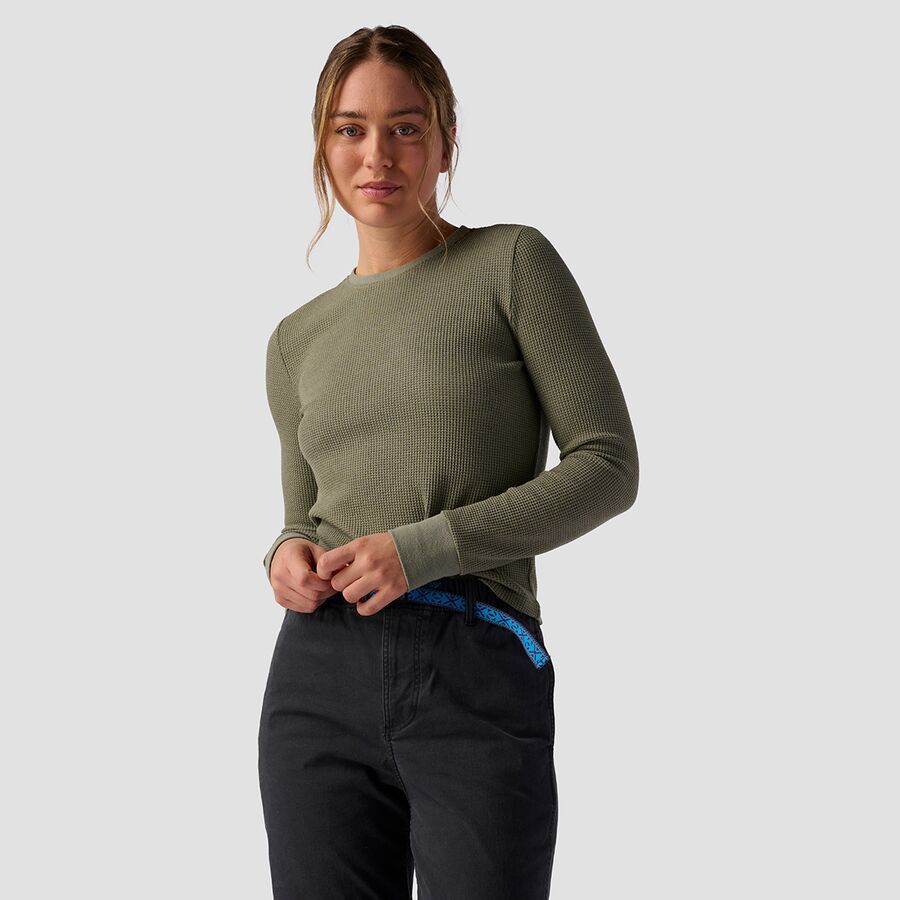 Wicking Waffle Long-Sleeve Crewneck - Women's