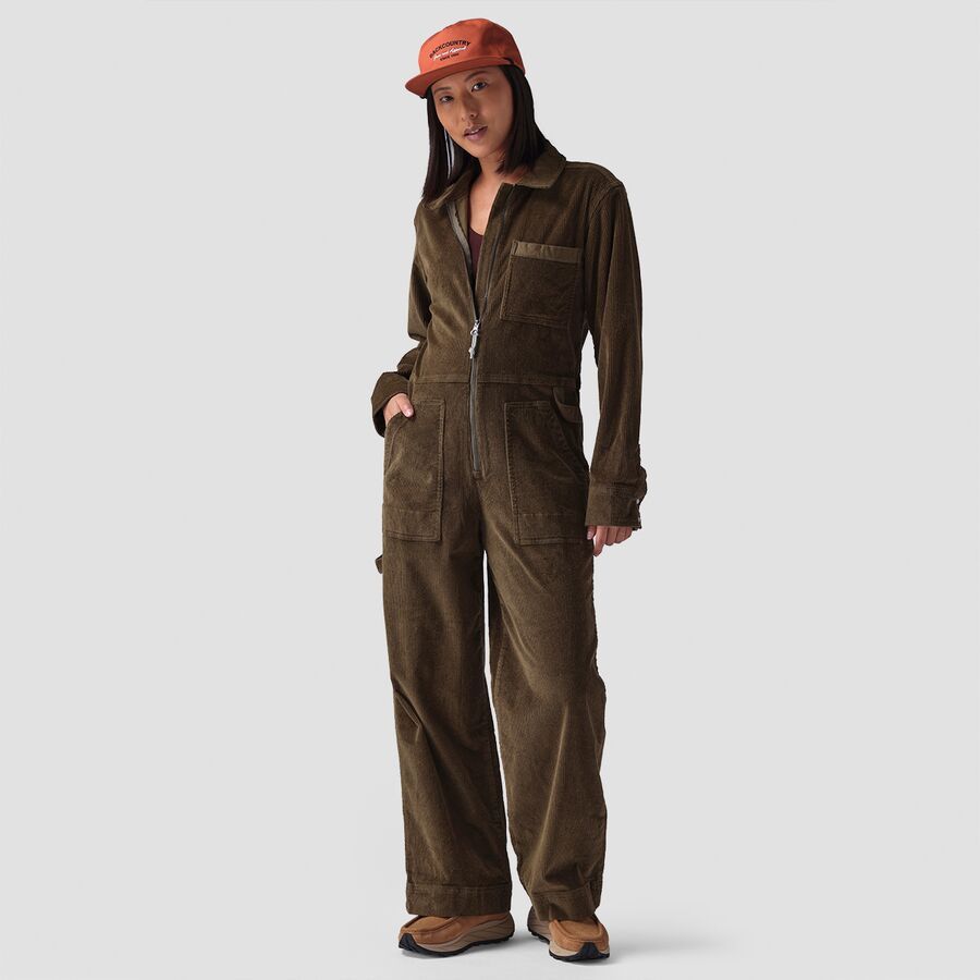 Sweet Style Bow Warm Corduroy Suspender Jumpsuits