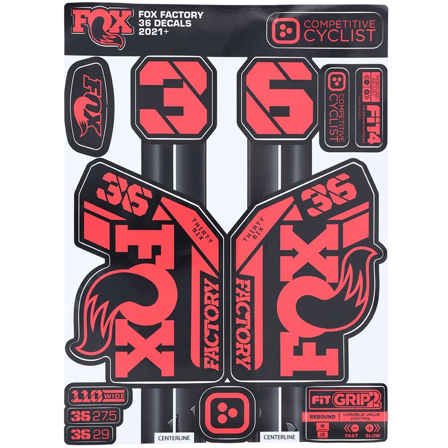Fox 36 2021+ Decal Kit