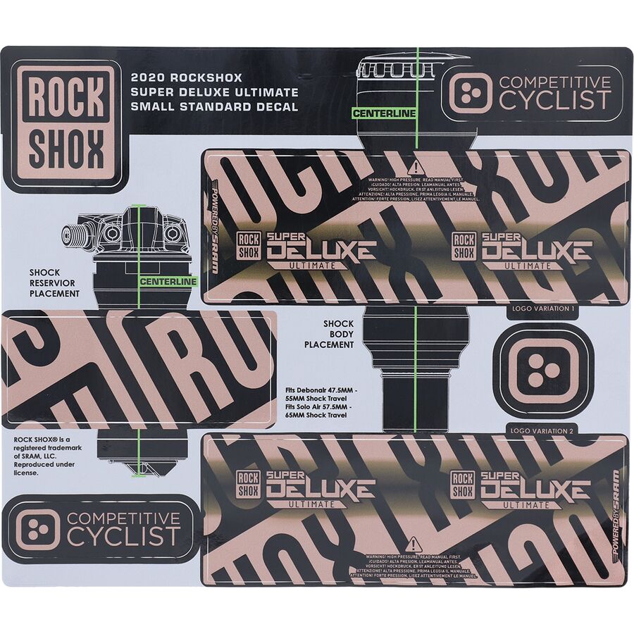 Rockshox Super Deluxe Decal Kit