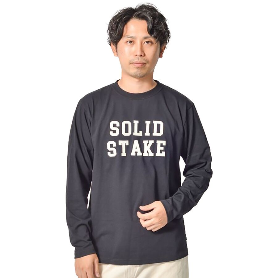 Solid Stake Felt Logo Long-Sleeve T-Shirt - Men's