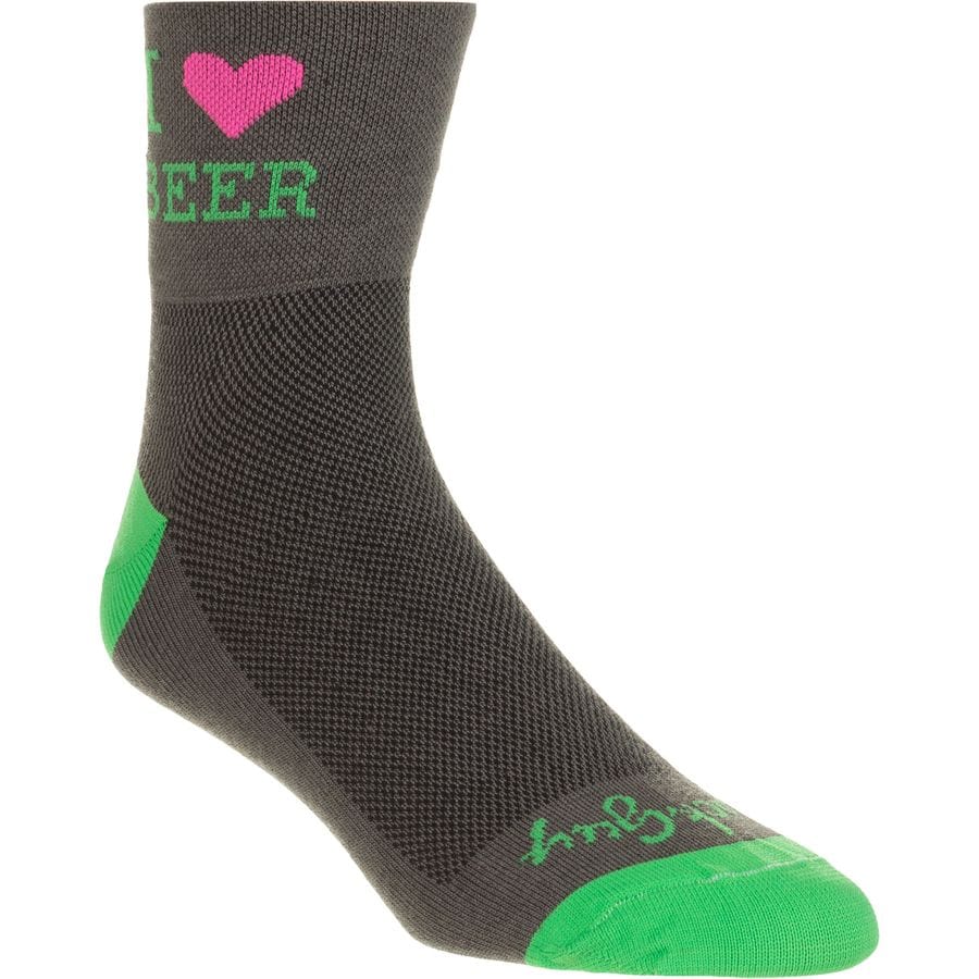 Heart Beer 3in Sock