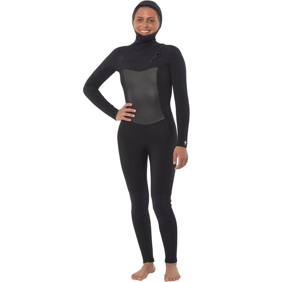 7 Seas 5/4mm Hooded Chest Zip Full Wetsuit - Women's